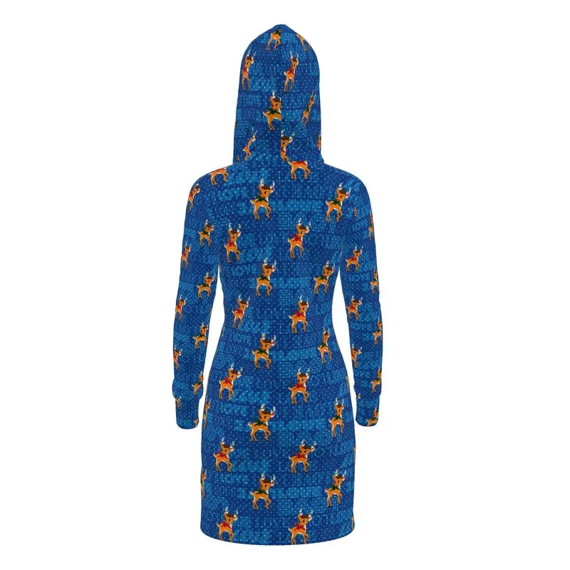 Reindeer Hoodie Dress