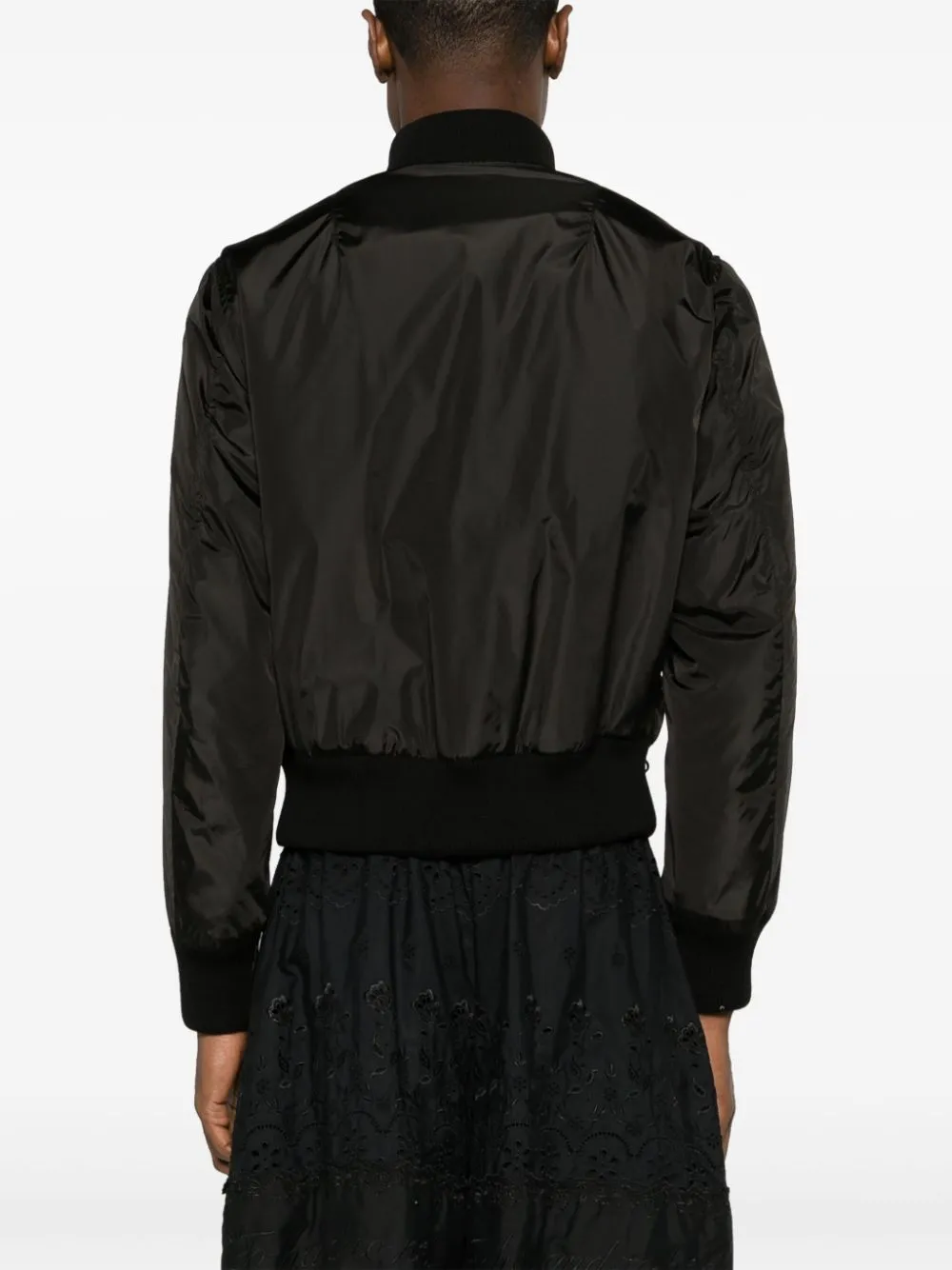 Ruched Classic Bomber Jacket