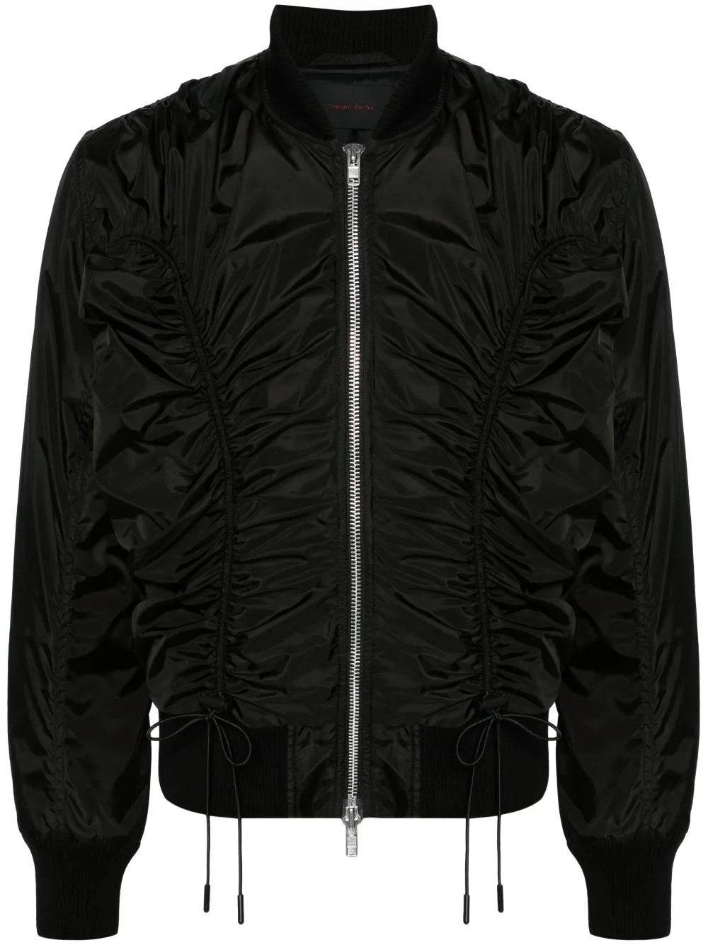 Ruched Classic Bomber Jacket