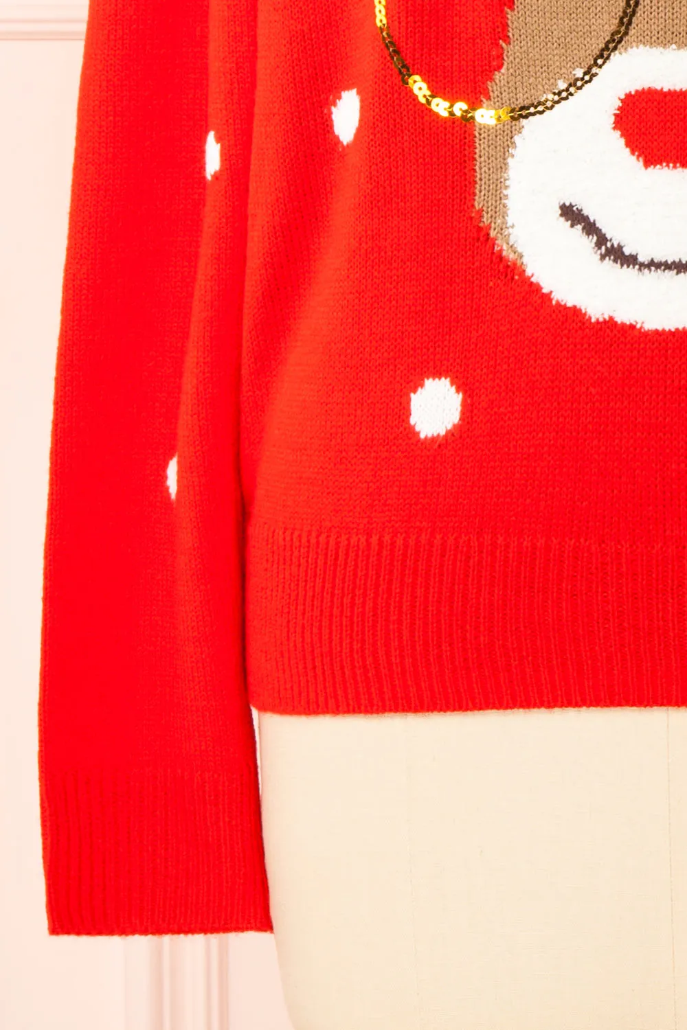 Rudolph Red | Knit Christmas Sweater