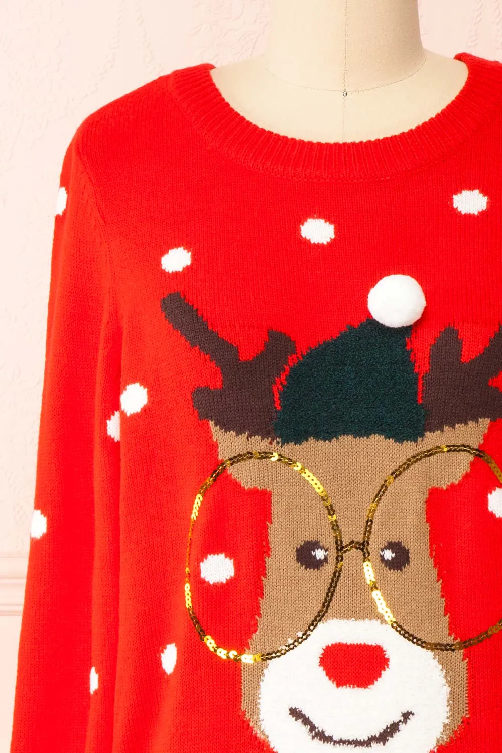 Rudolph Red | Knit Christmas Sweater