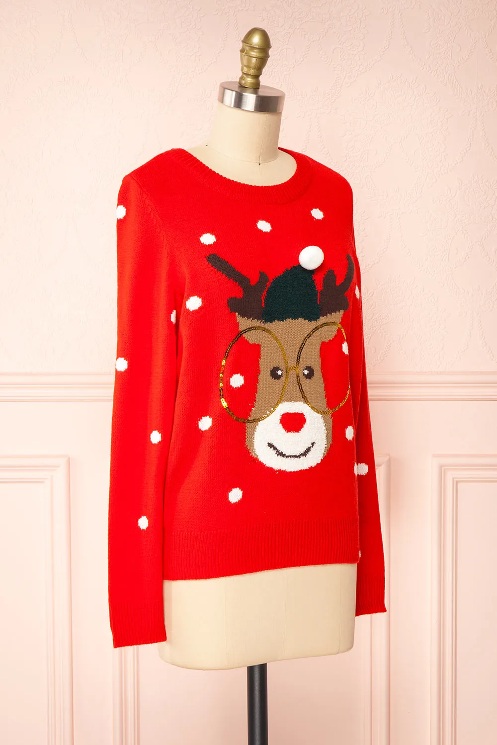 Rudolph Red | Knit Christmas Sweater