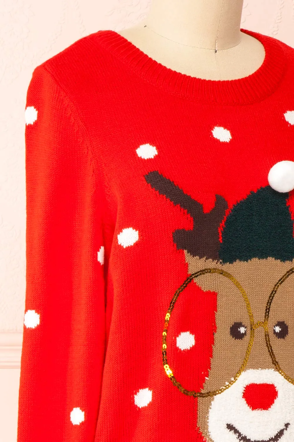 Rudolph Red | Knit Christmas Sweater