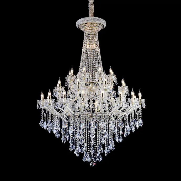 Rylight Multi-Layer Candle Light Crystal Chandelier