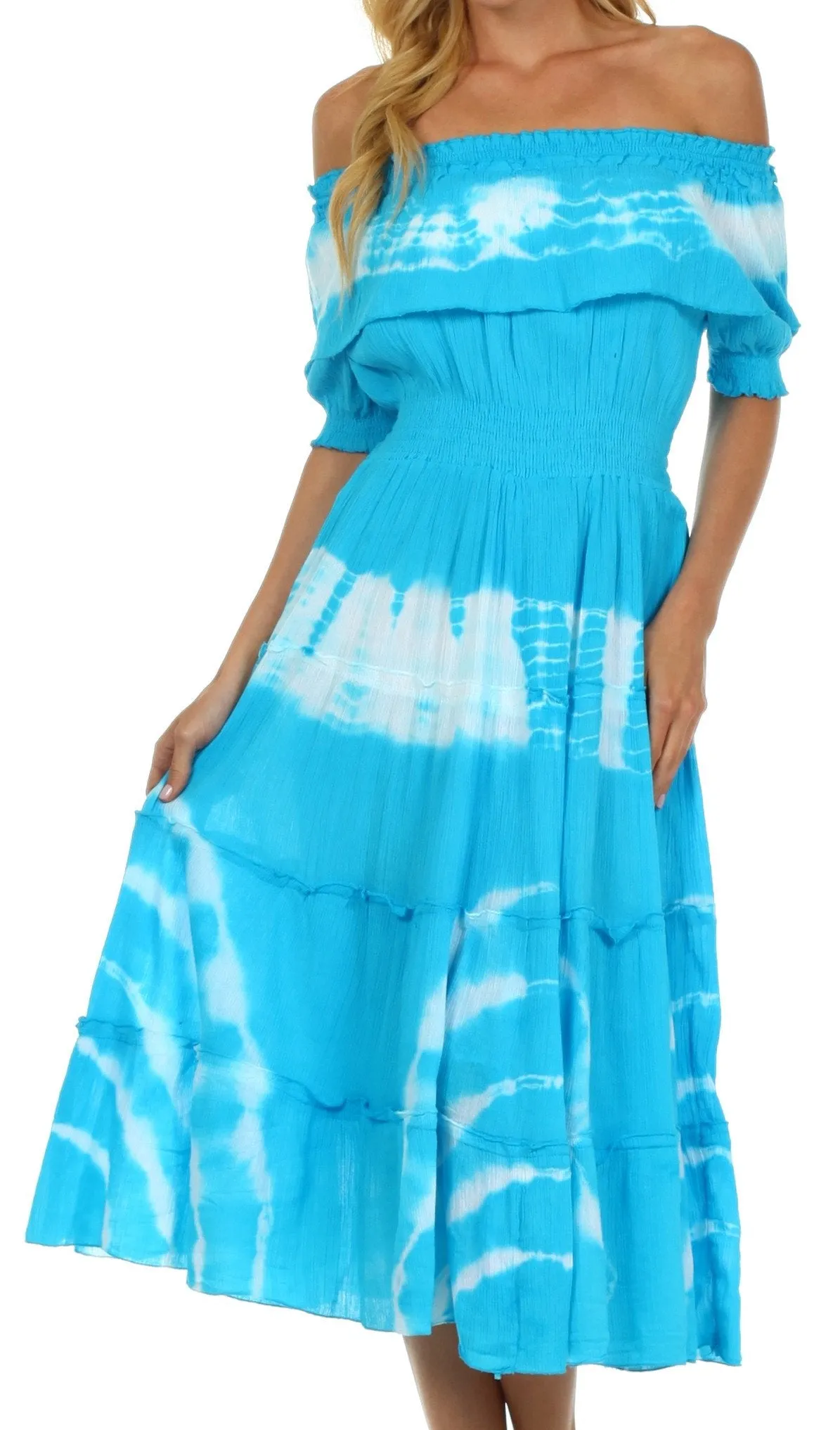 Sakkas Maria Peasant Gypsy Boho Dress