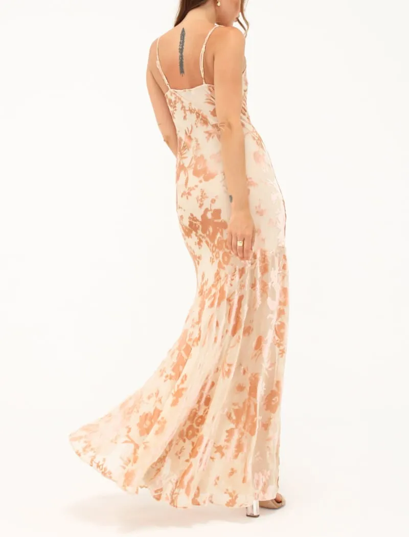 Santeria Maxi Dress | Blush Devore