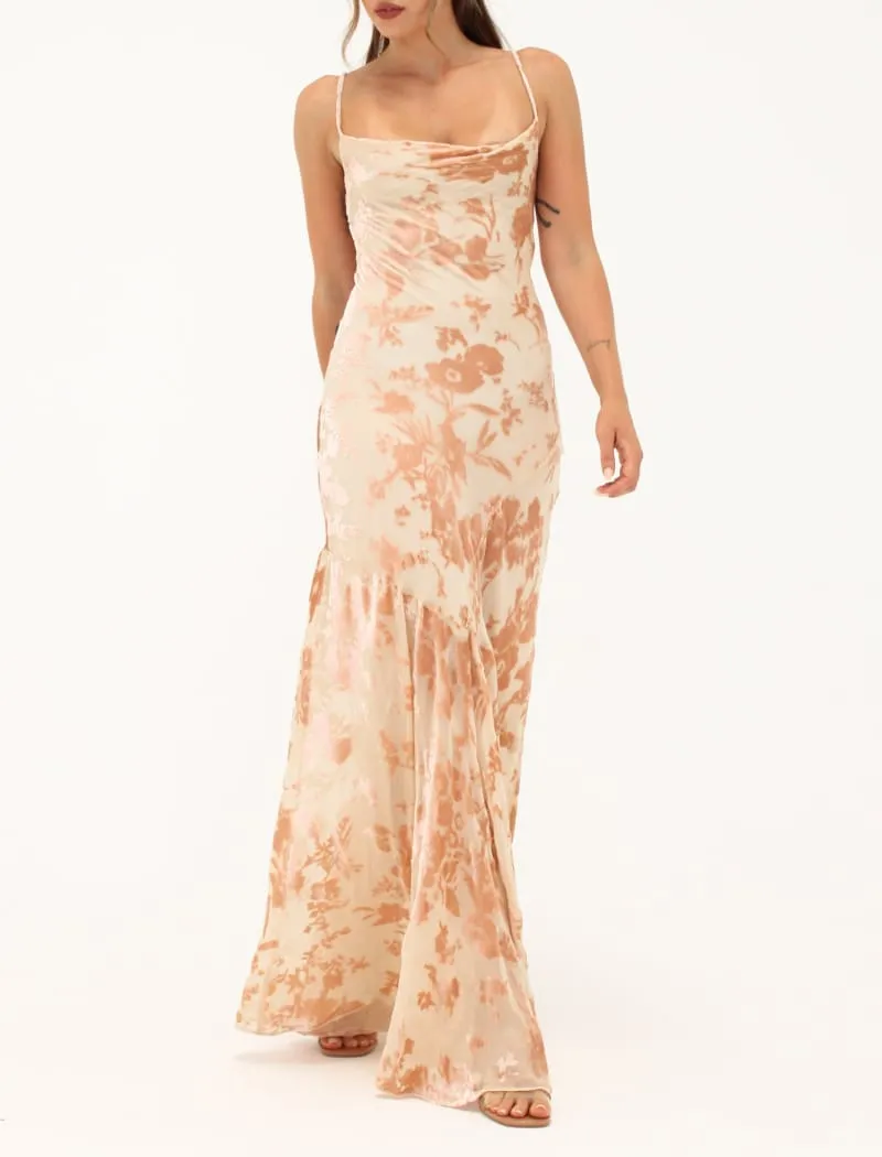 Santeria Maxi Dress | Blush Devore