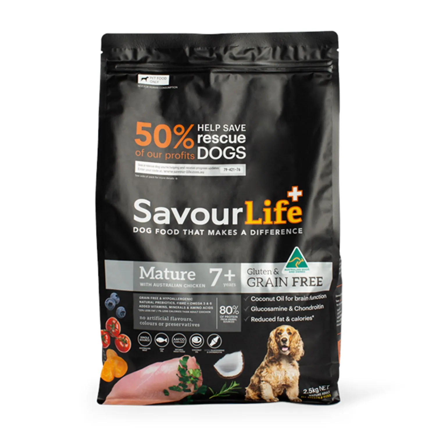 SavourLife Grain Free Mature 7  Chicken Adult Dry Dog Food