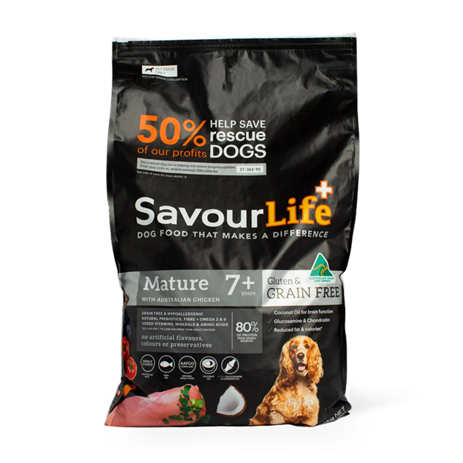 SavourLife Grain Free Mature 7  Chicken Adult Dry Dog Food