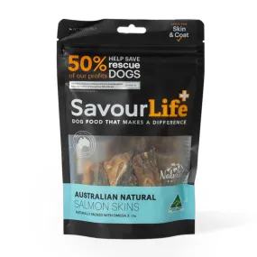 SavourLife Salmon Skins Dog Treats 125g