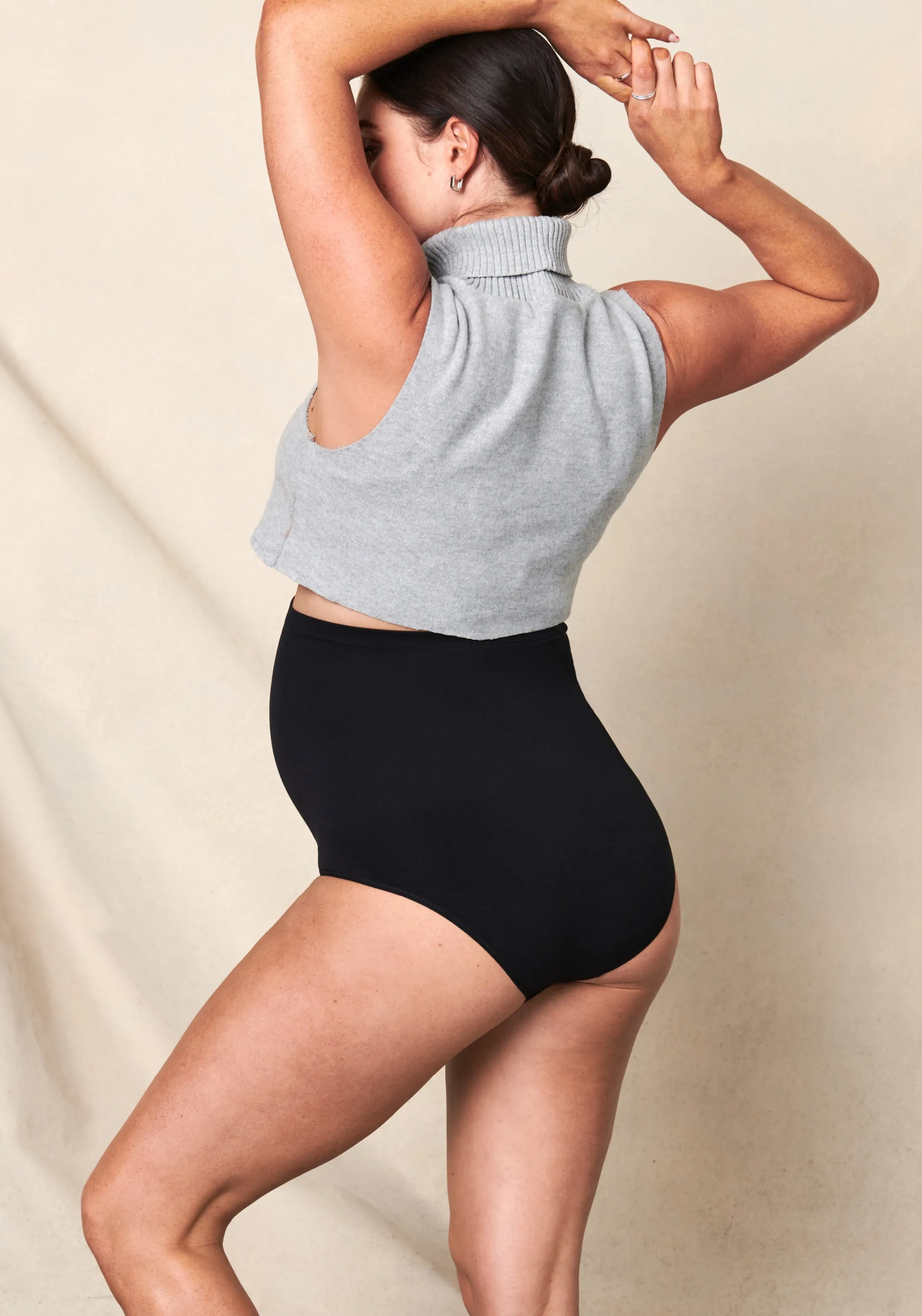 Seamless Maternity Over Belly Support Panties