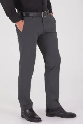 Slim Fit Gray Low Waist Dress Pants