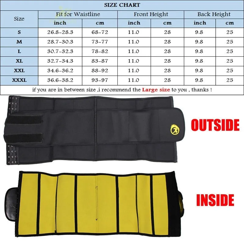 Slimming Waist Trainer Body Shaper for Fat Burning Underwear Belt Slim Waist Cincher