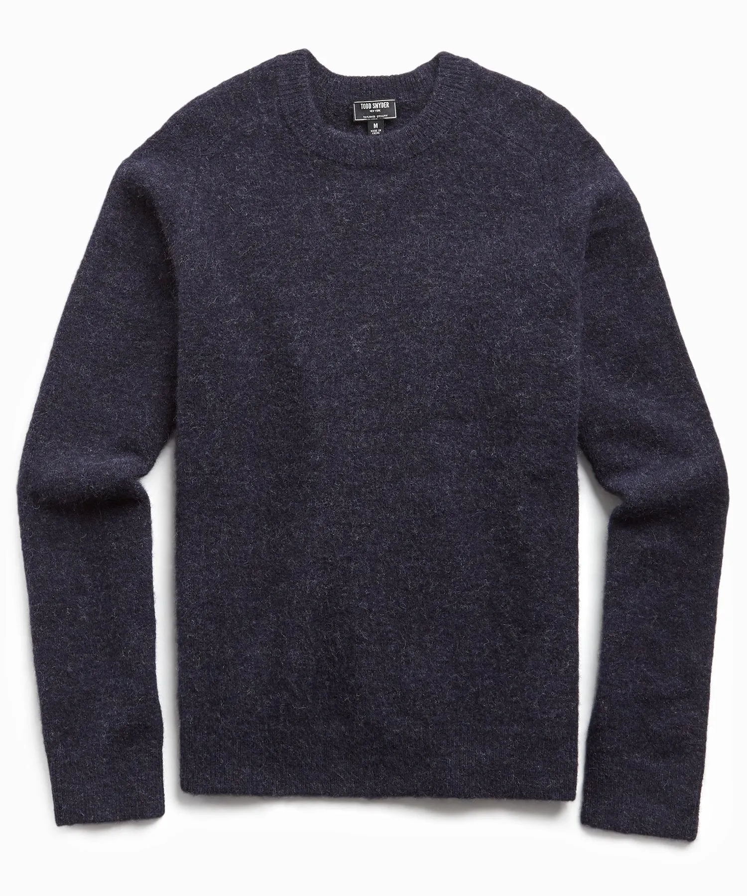 Solid Alpaca Crew in Navy