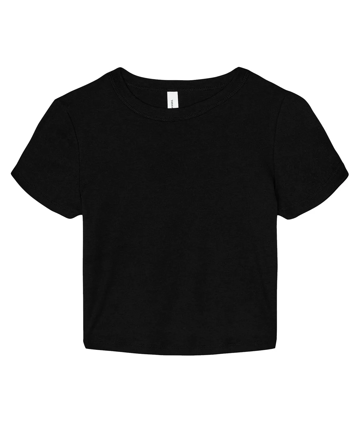 Solid Black Blend - Women’s micro rib baby t-shirt