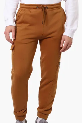 Super Triple Goose Tie Waist Cargo Joggers - Brown