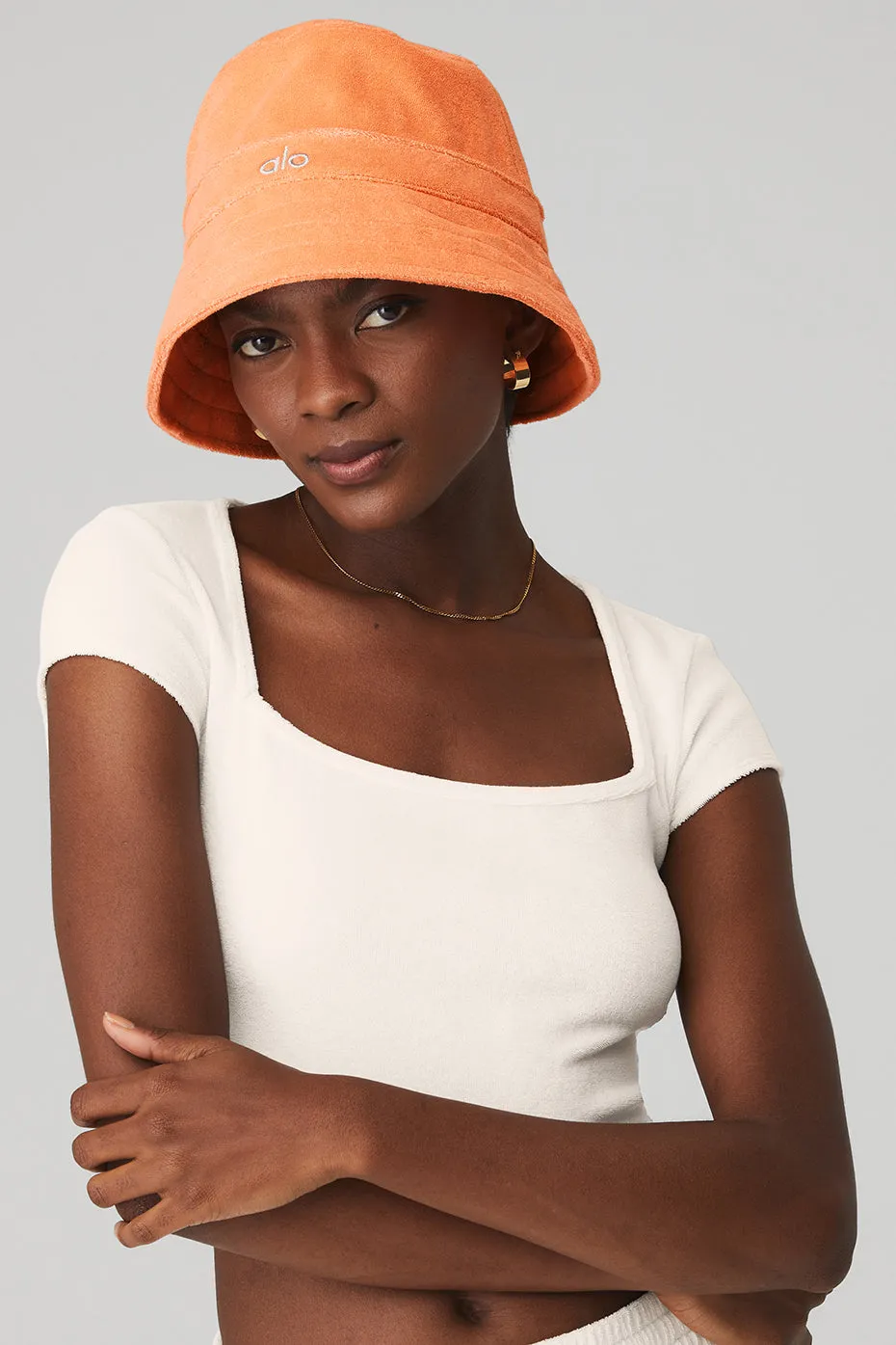 Terry Beachside Bucket Hat - Cantaloupe