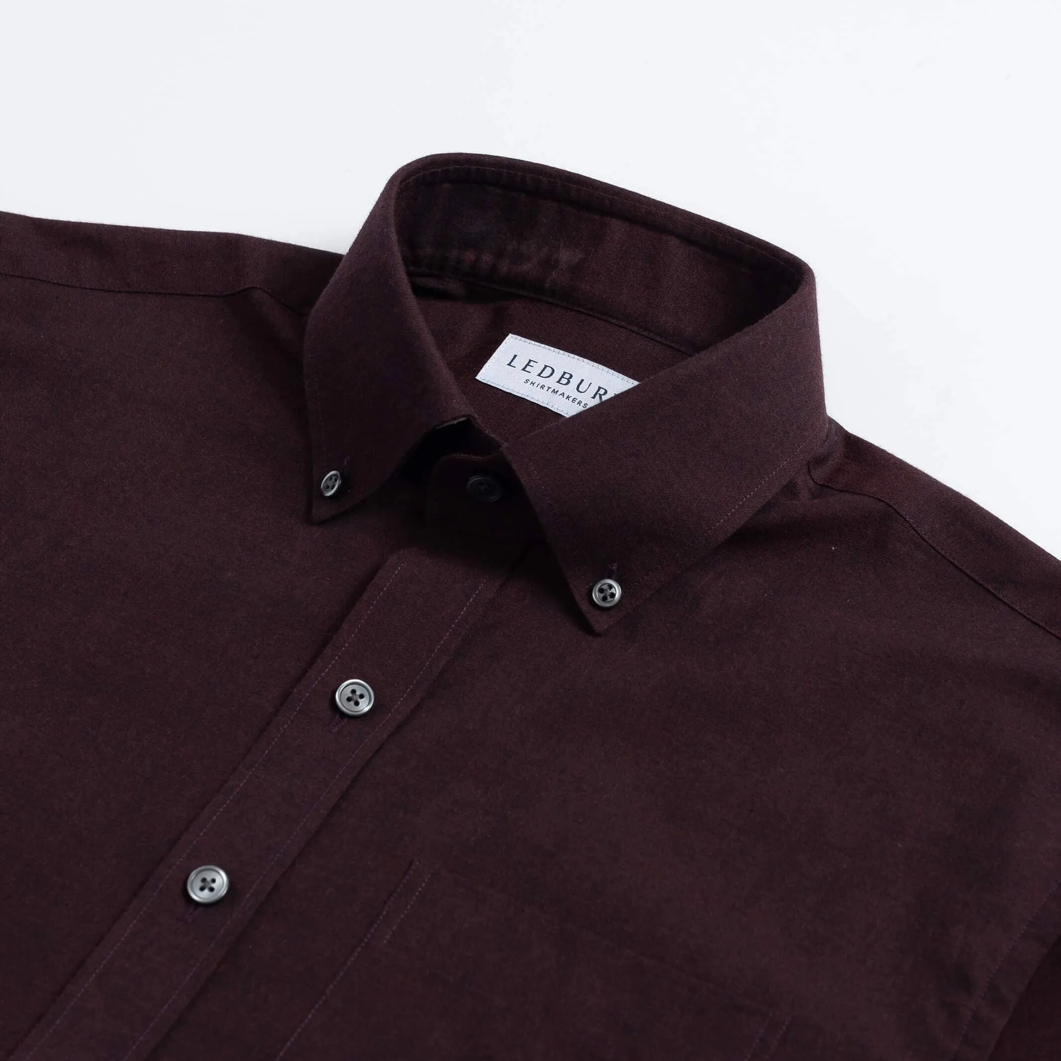 The Oxblood Kingcrest Flannel Custom Shirt