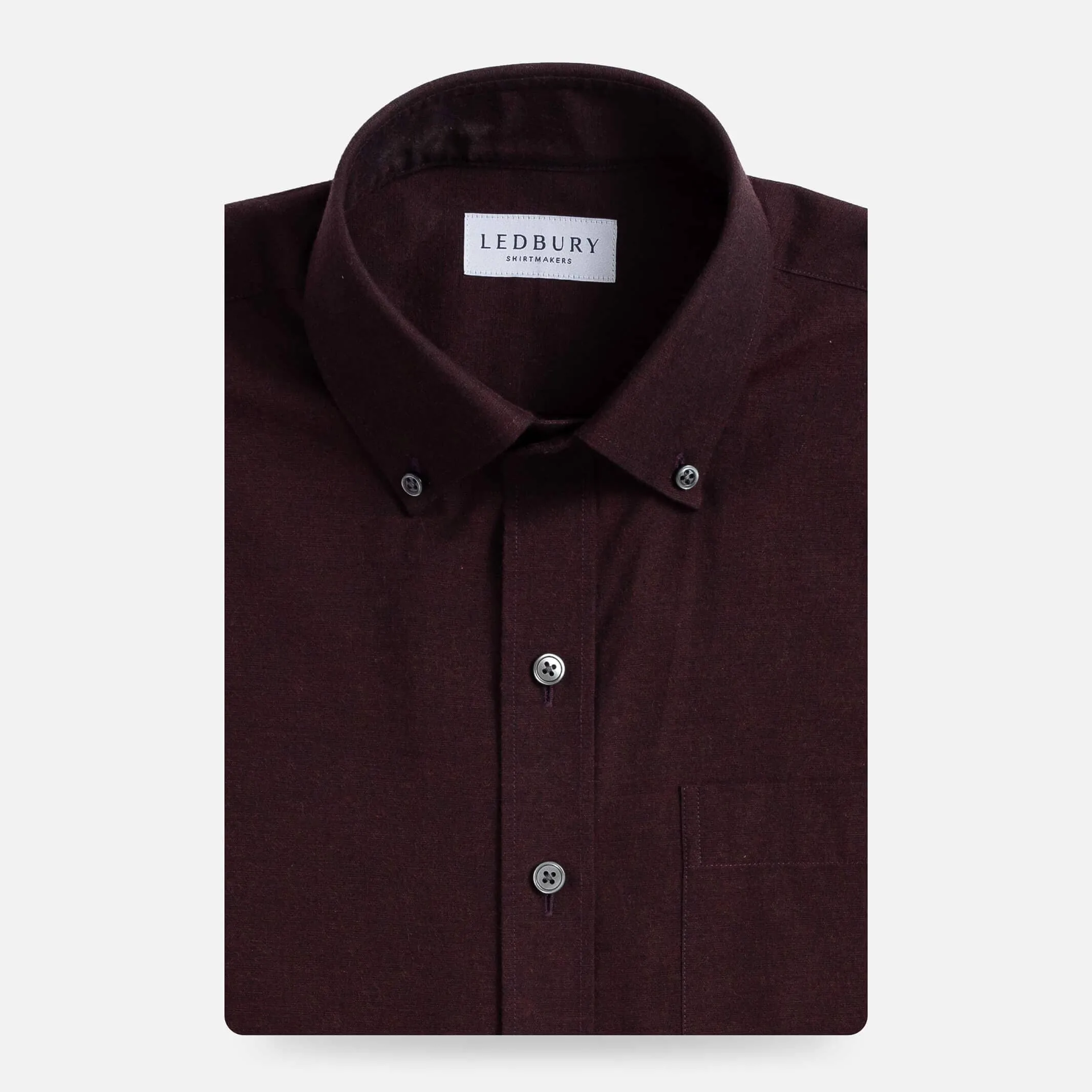 The Oxblood Kingcrest Flannel Custom Shirt