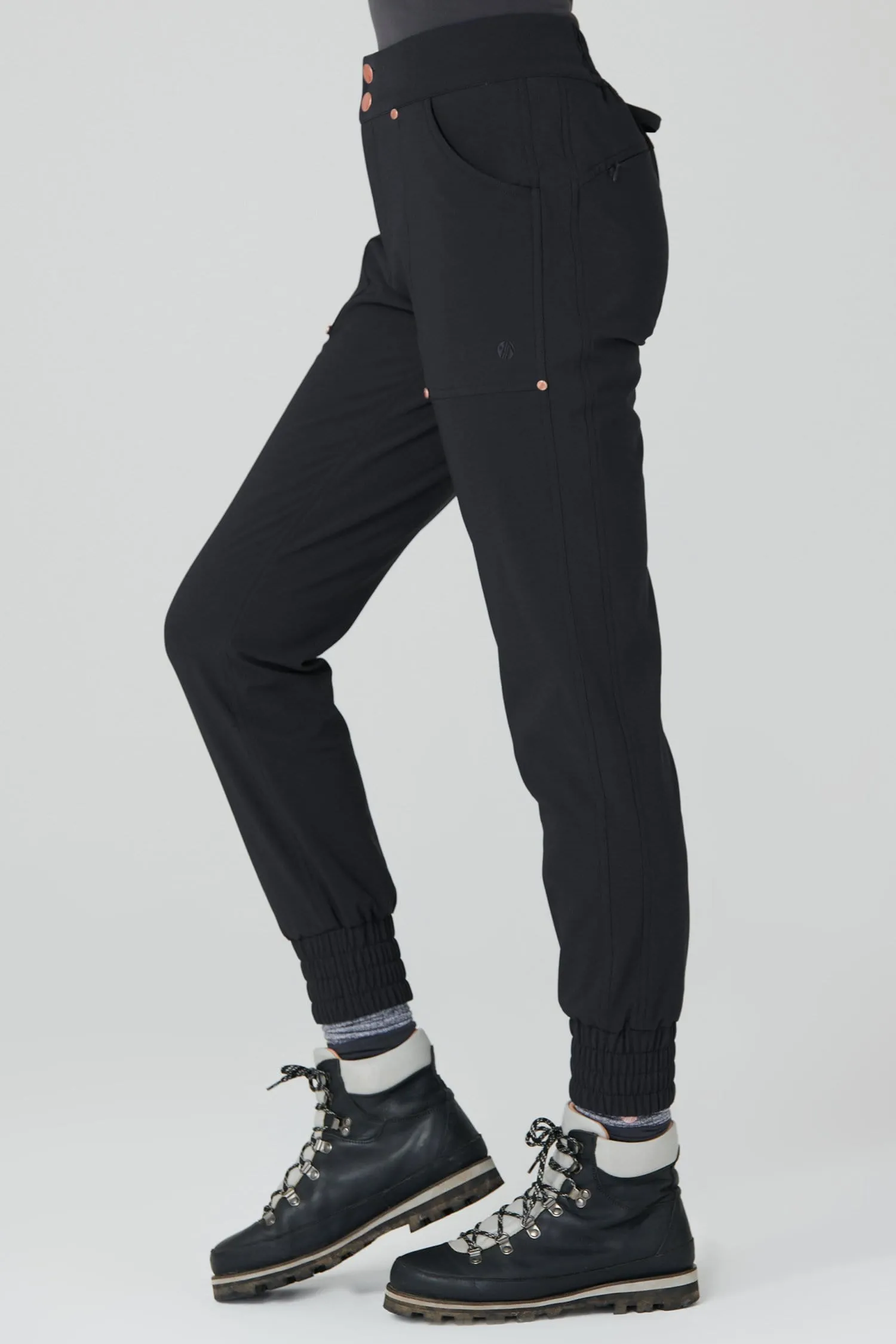 Thermal Casual Stroll Pants - Black