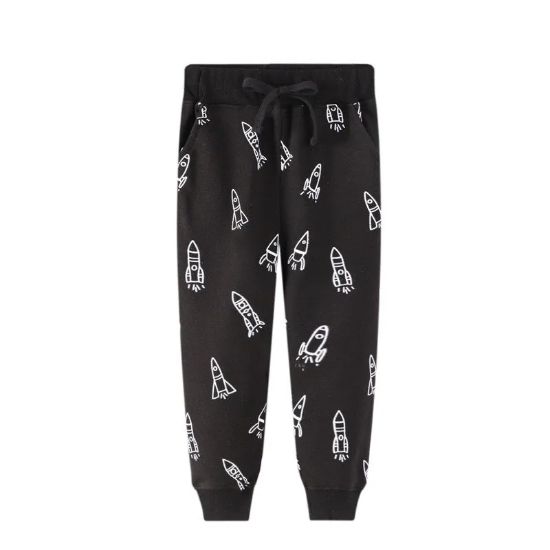 Toddler Boy's Rocket Print Pants