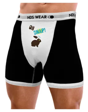 TooLoud Oh Snap Chocolate Easter Bunny Mens Boxer Brief Underwear