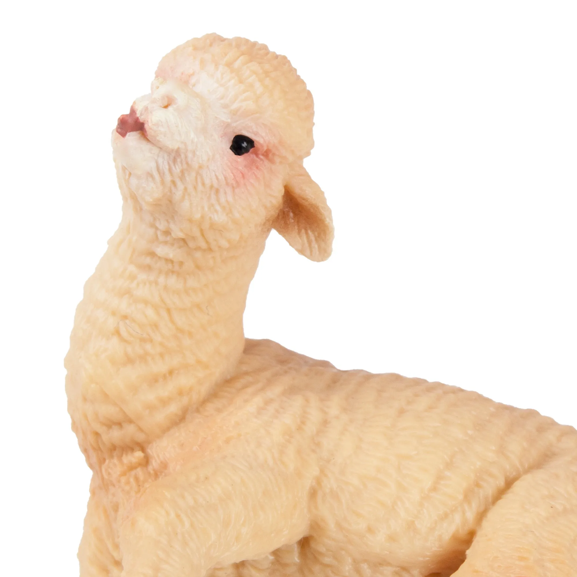 Toymany Lying Alpaca Baby Figurine Toy