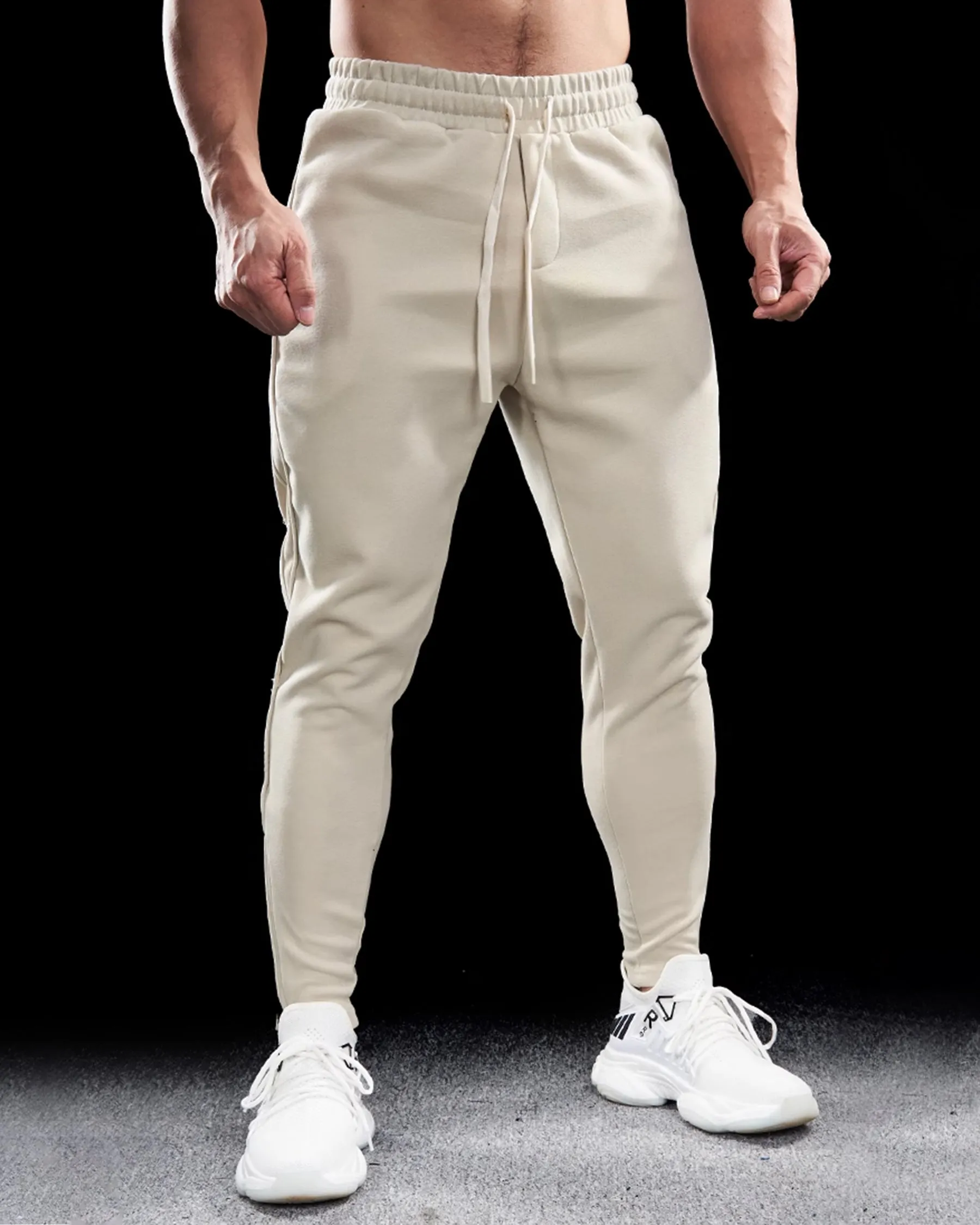 Track Side Sweatpants Jogger With Zipper Hem