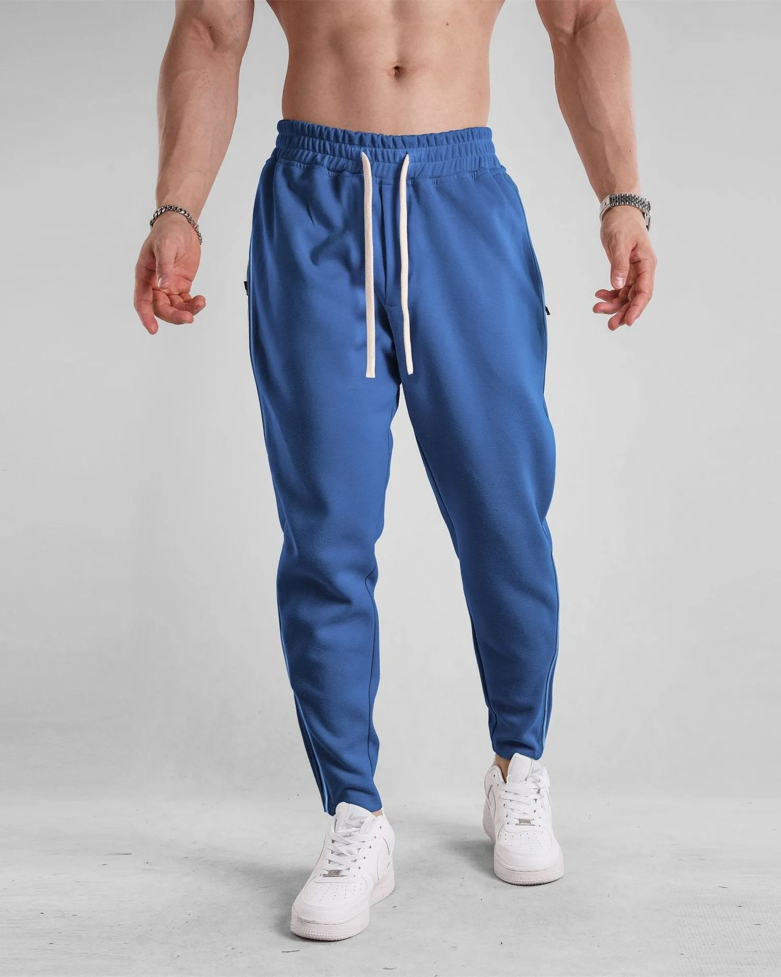 Track Side Sweatpants With Zipper Hem