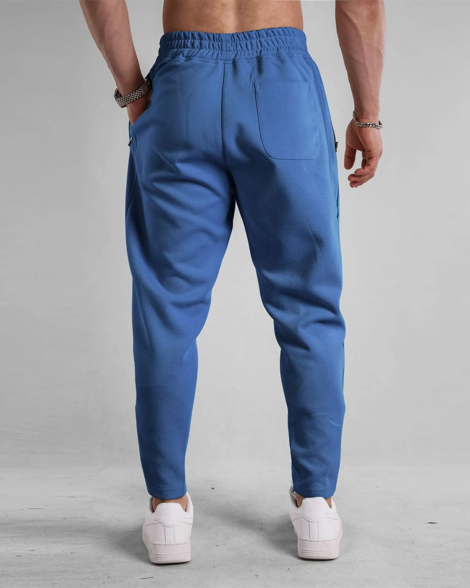 Track Side Sweatpants With Zipper Hem