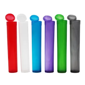 Translucent Squeeze Top Child-Resistant Pre-Roll Tube | 94 mm