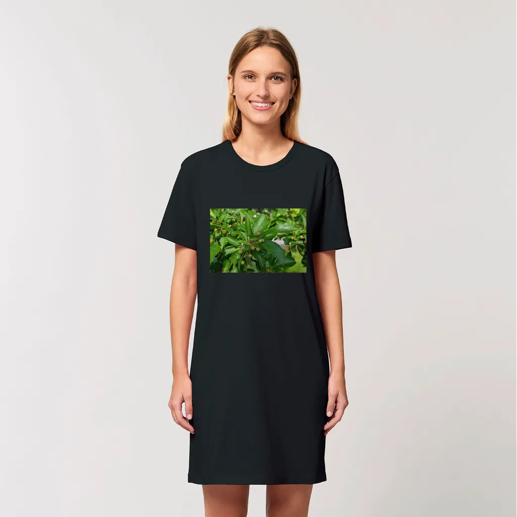 Tree with Seeds Organic T-Shirt Dress