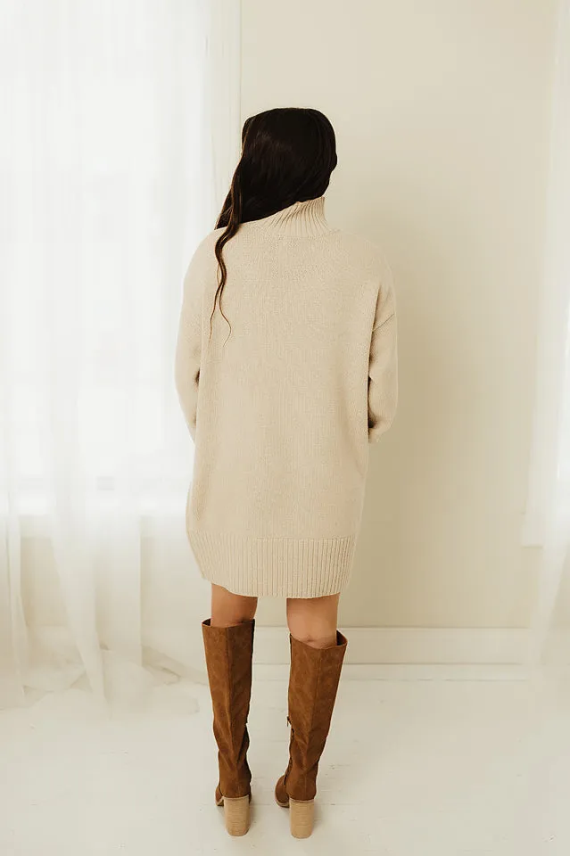 Turtleneck Sweater Dress