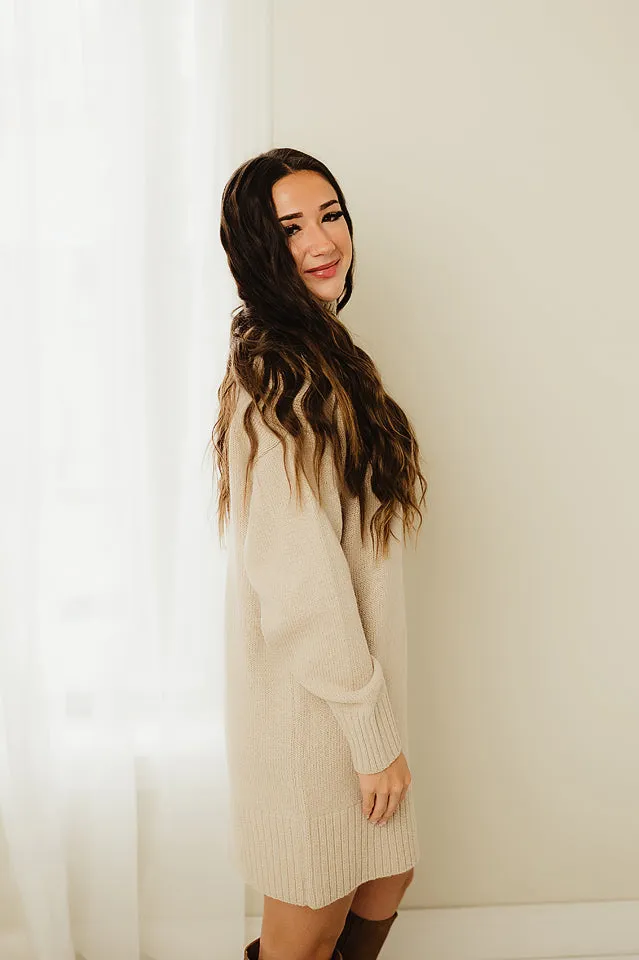 Turtleneck Sweater Dress