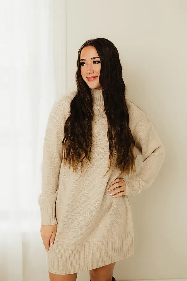 Turtleneck Sweater Dress