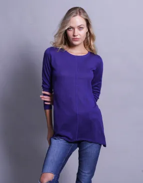 Ultrafine Long Sweater in Klein