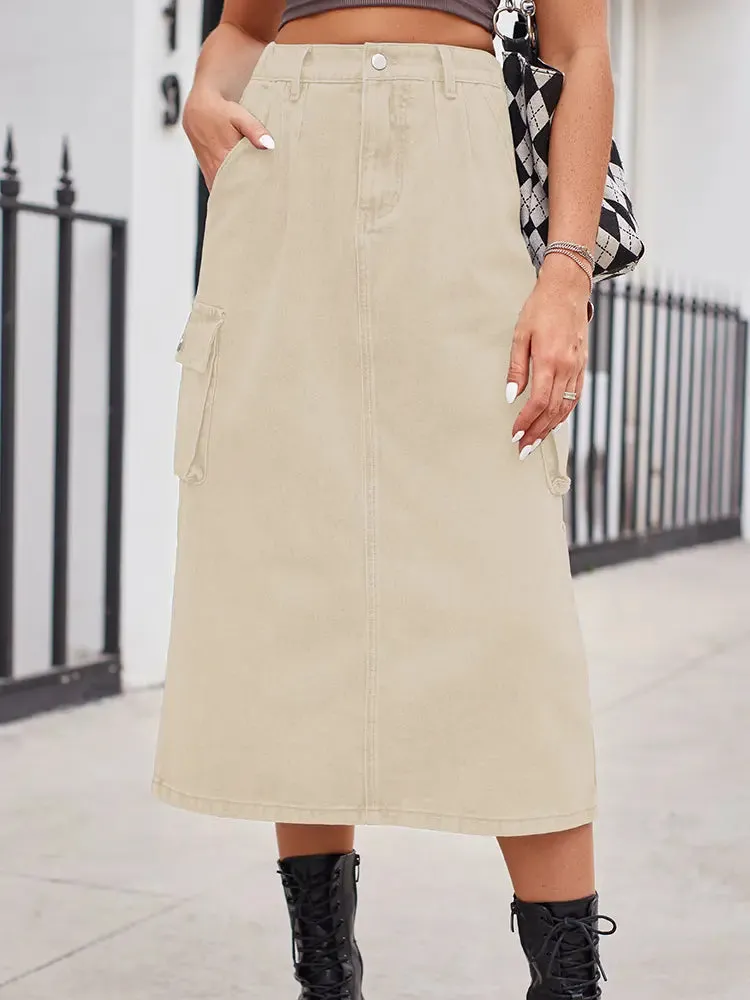 Versatile Slimming Denim Skirt