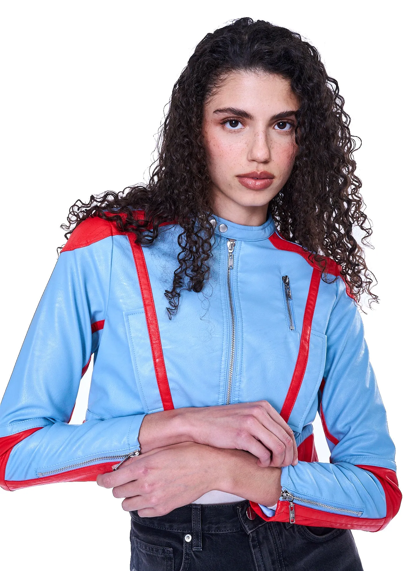 VIAVIA The Vegan Crop Moto Jacket