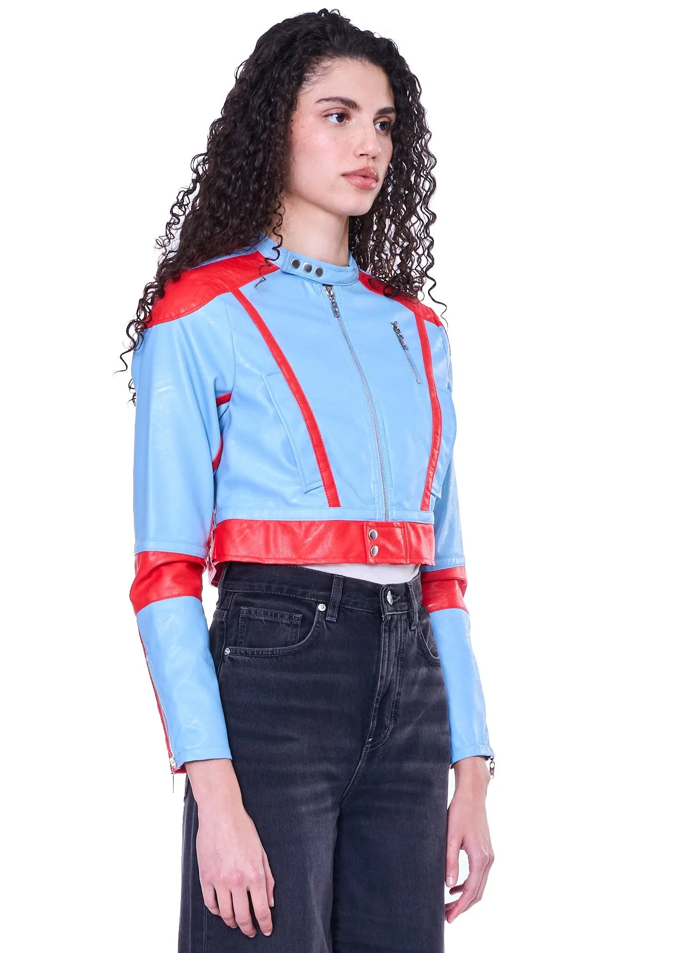 VIAVIA The Vegan Crop Moto Jacket