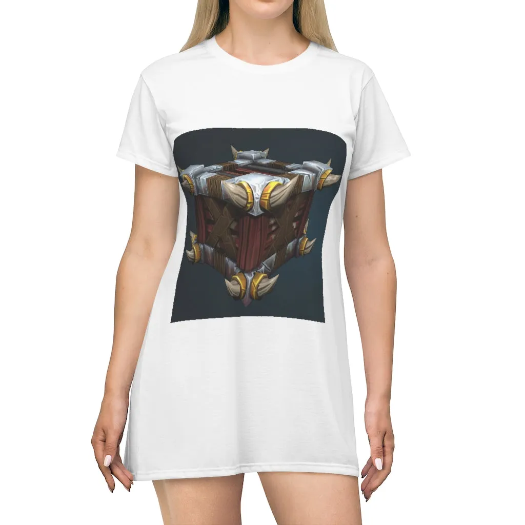 Vicious War Raptor Crate All Over Print T-Shirt Dress