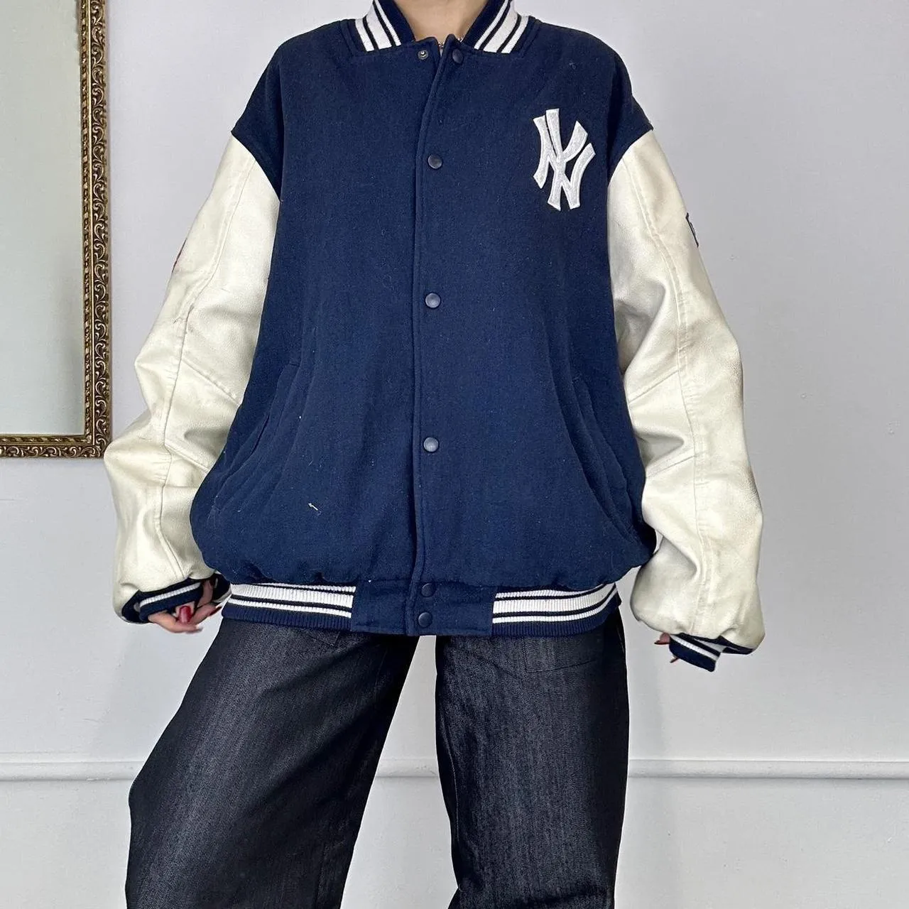 vintage majestic new york yankees bomber jacket