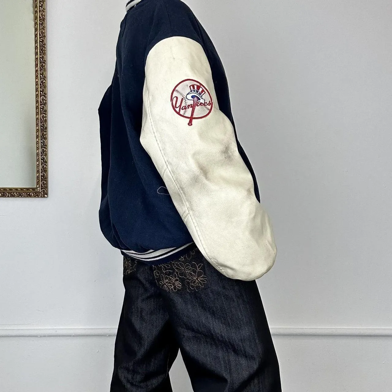 vintage majestic new york yankees bomber jacket