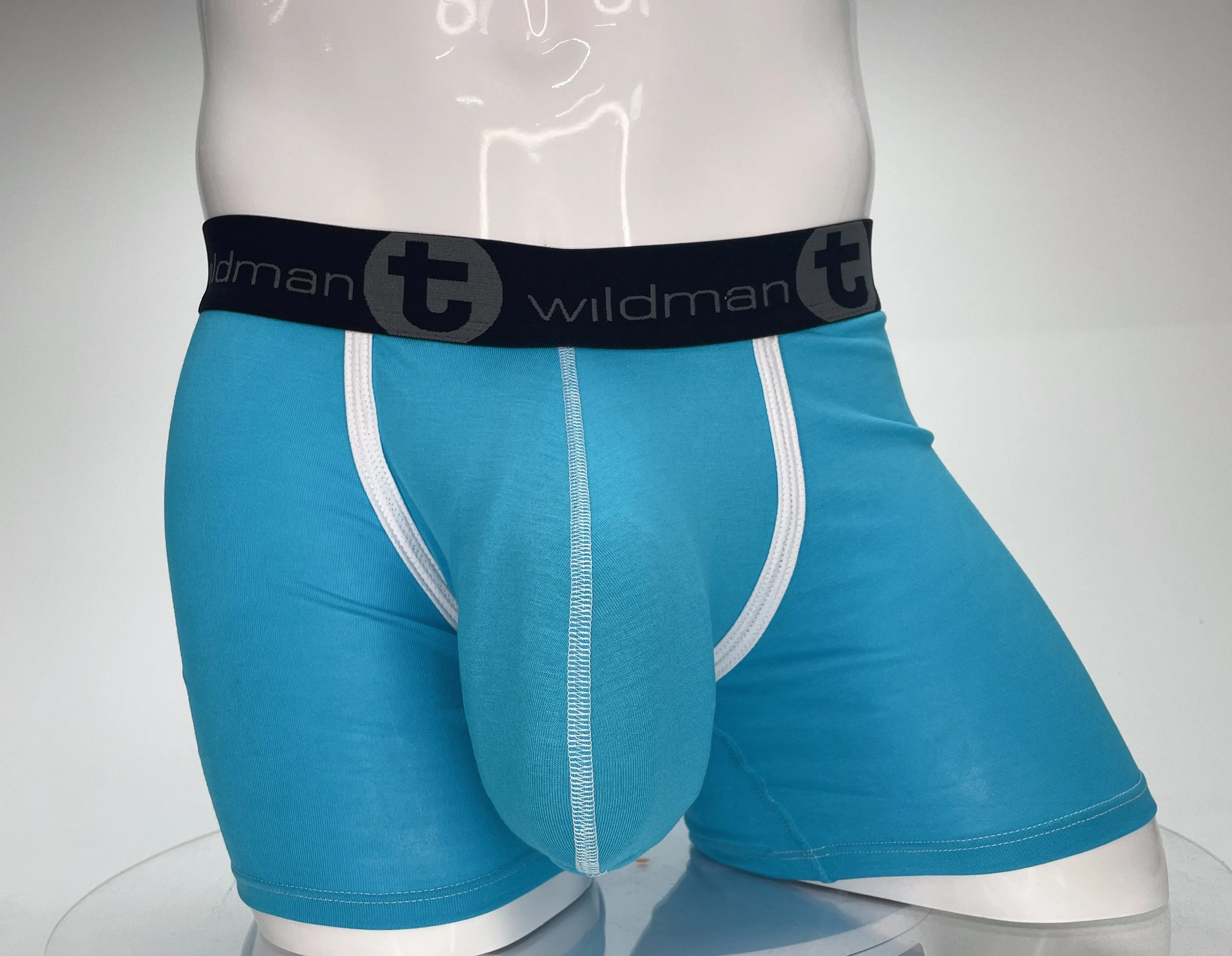 WildmanT Modal Monster Cock 5" Inseam Boxer Brief Baby Blue