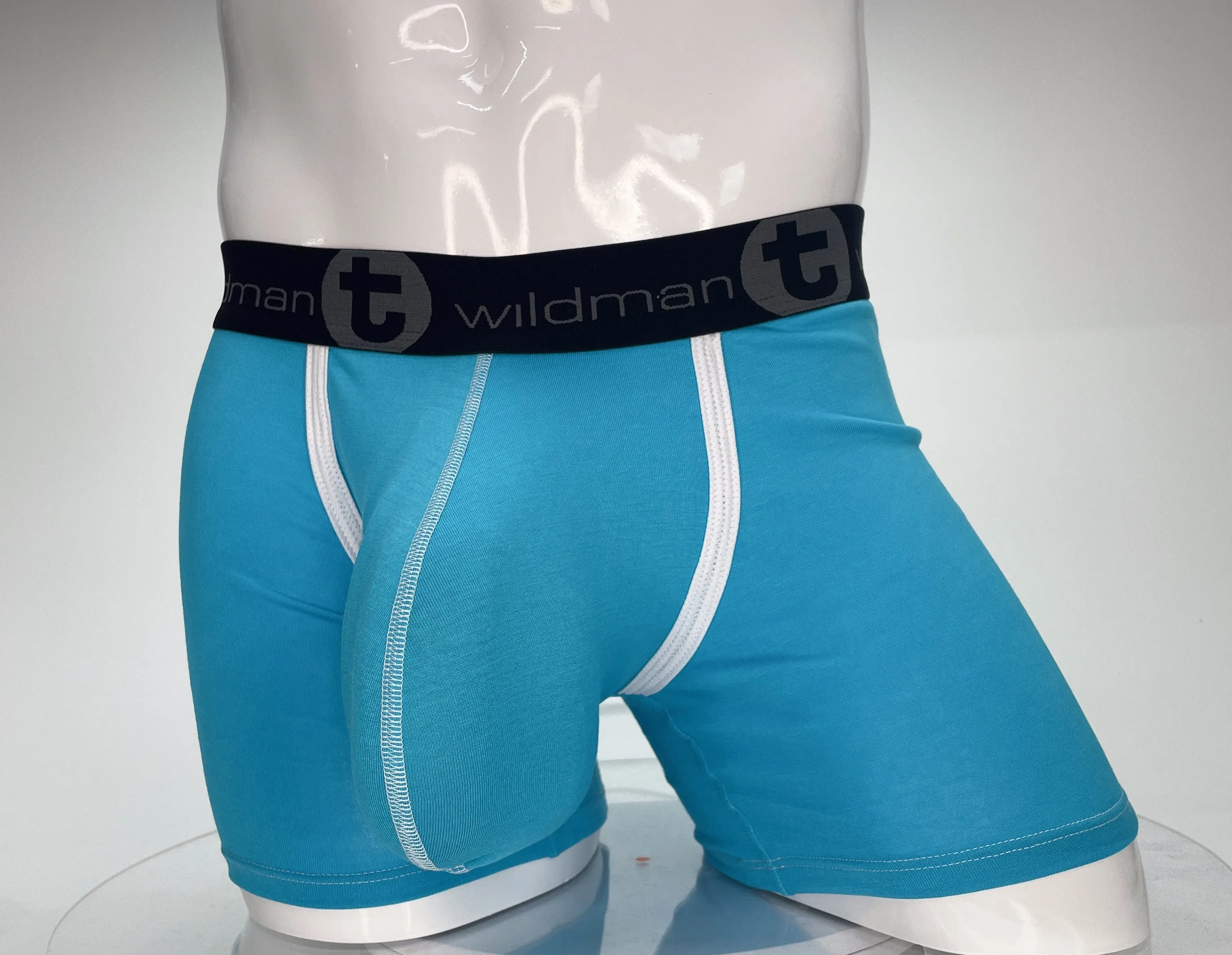 WildmanT Modal Monster Cock 5" Inseam Boxer Brief Baby Blue