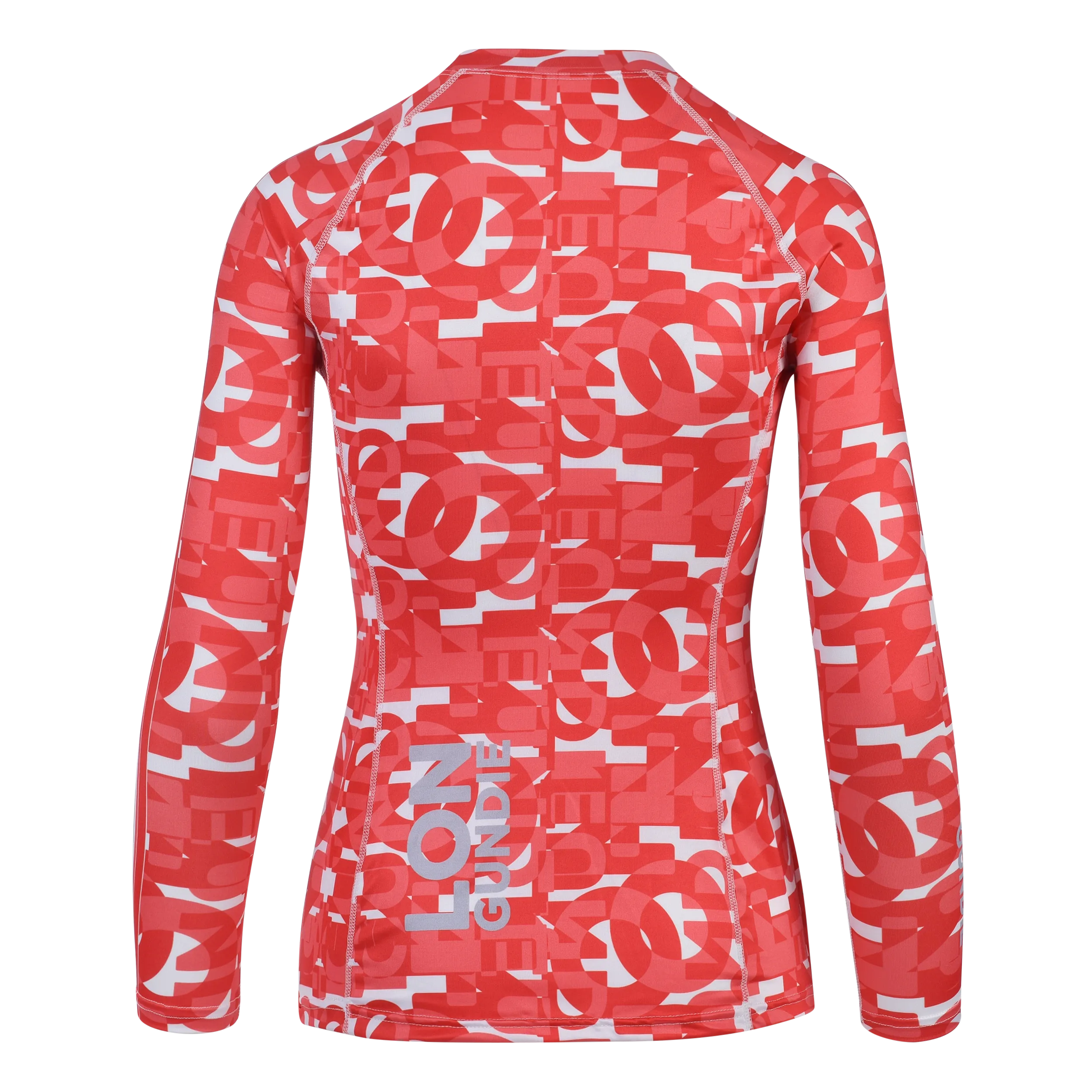 WOMEN RASH GUARD TOP FITTED RED | LON GUNDIE