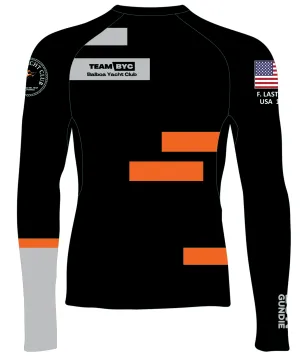 WOMEN RASH GUARD TOP LONG SLEEVE BLACK | BALBOA YACHT CLUB | PSNLZ'D