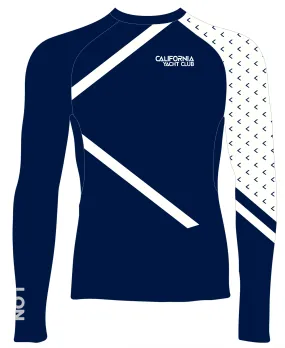 WOMEN RASH GUARD TOP LONG SLEEVE NAVY | CALIFORNIA YACHT CLUB