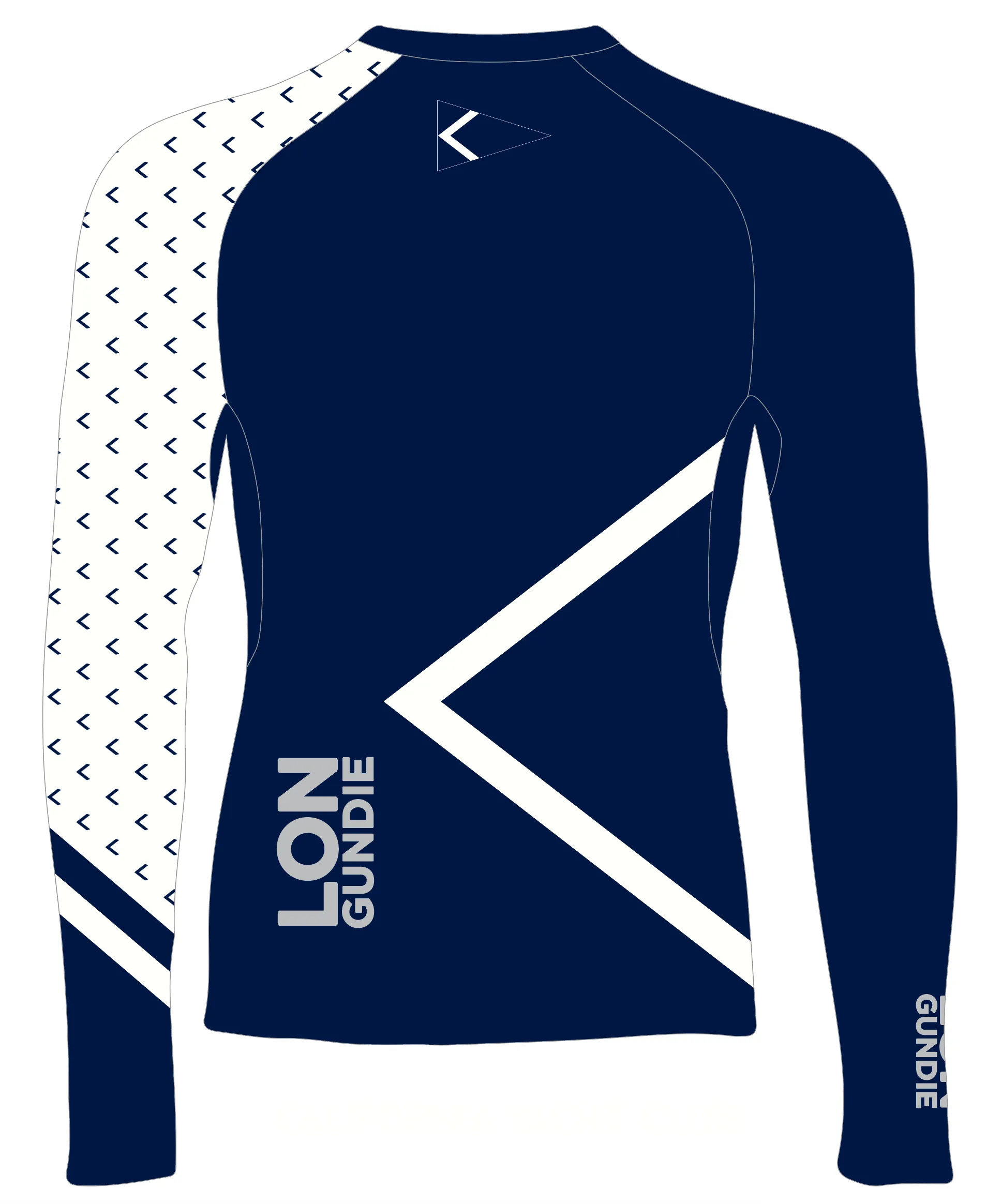 WOMEN RASH GUARD TOP LONG SLEEVE NAVY | CALIFORNIA YACHT CLUB