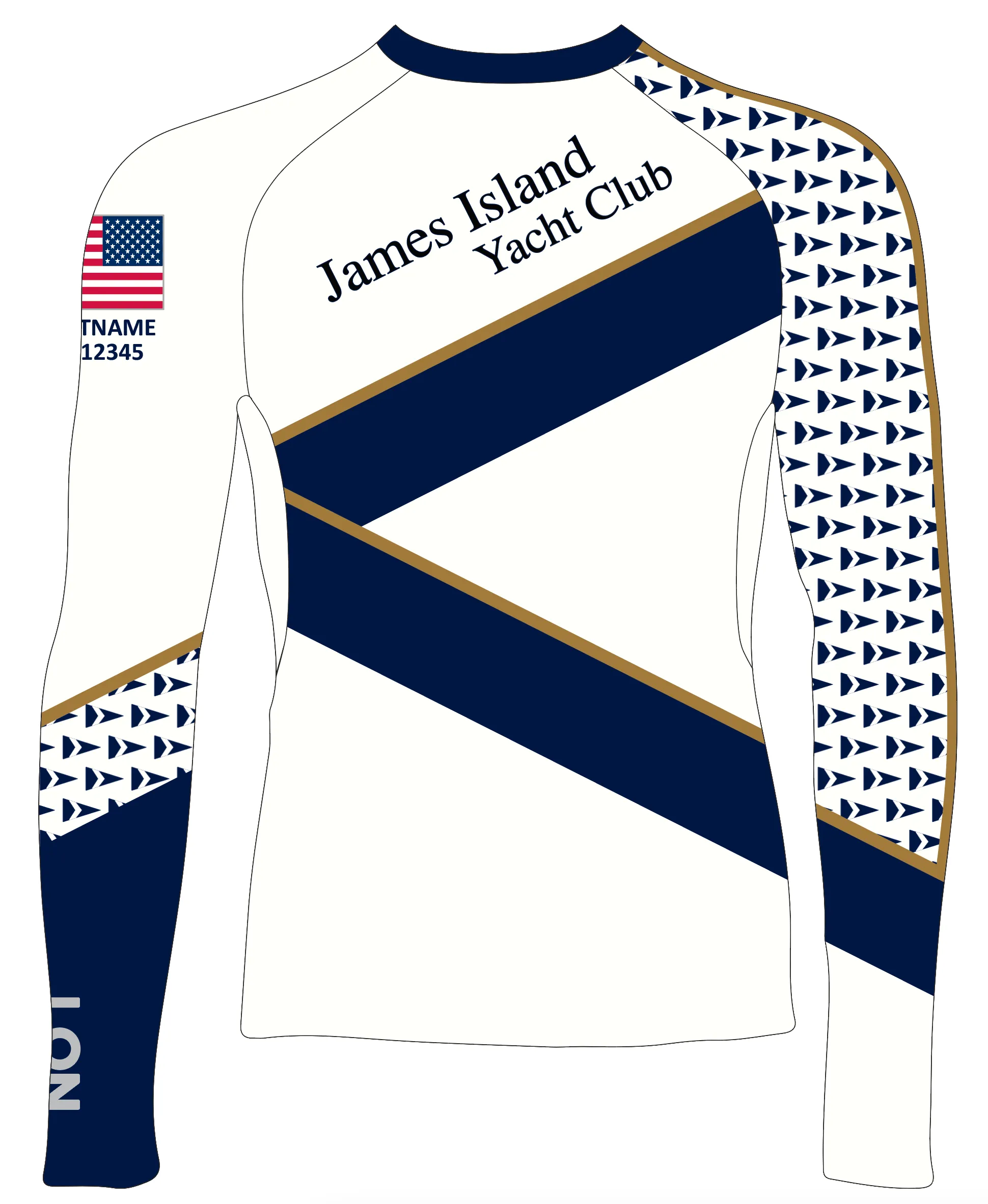 WOMEN RASH GUARD TOP LONG SLEEVE WHITE | JAMES ISLAND YC | PSNLZ'D