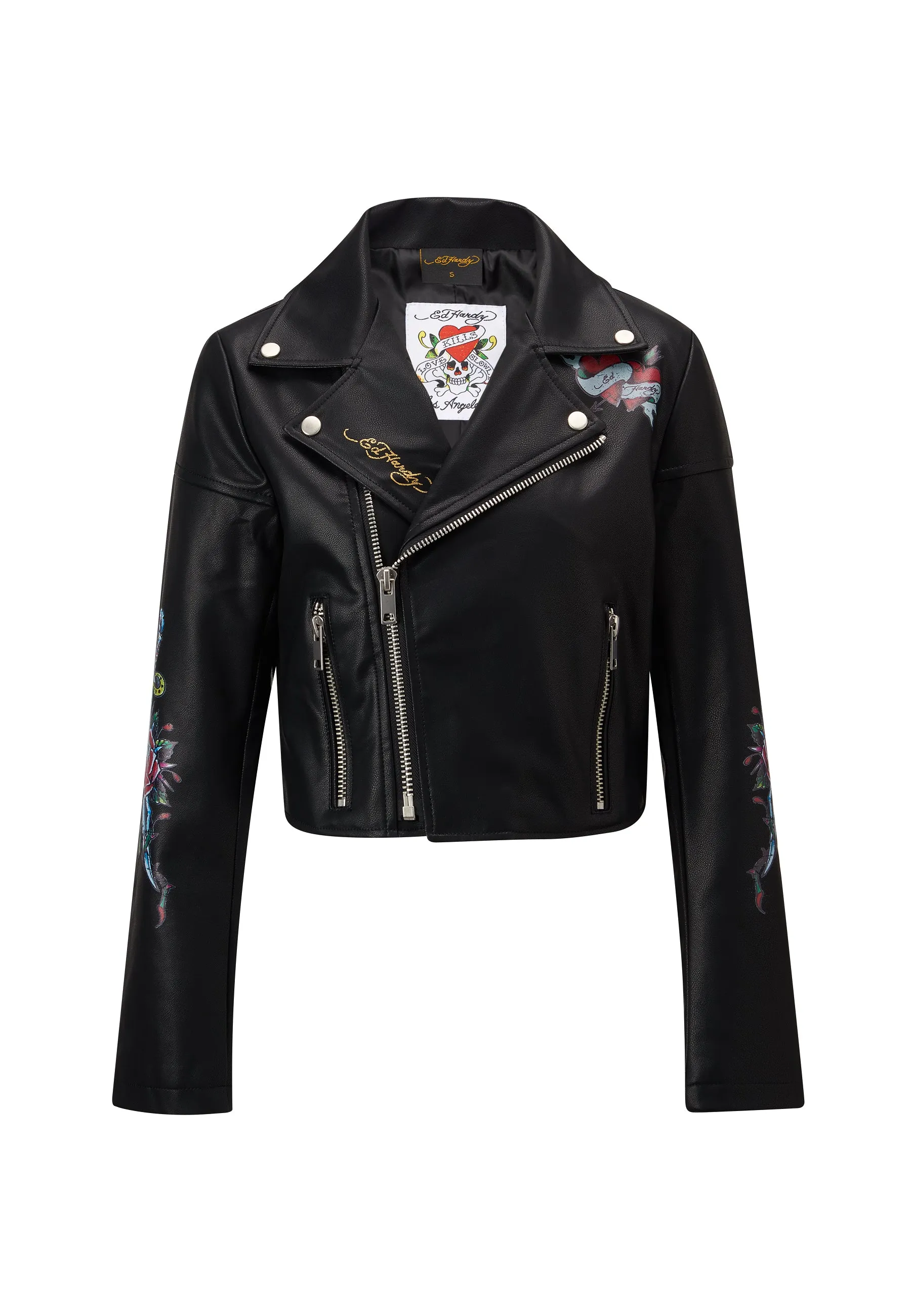 Womens Born Free Nyc Leather Jacket - Black